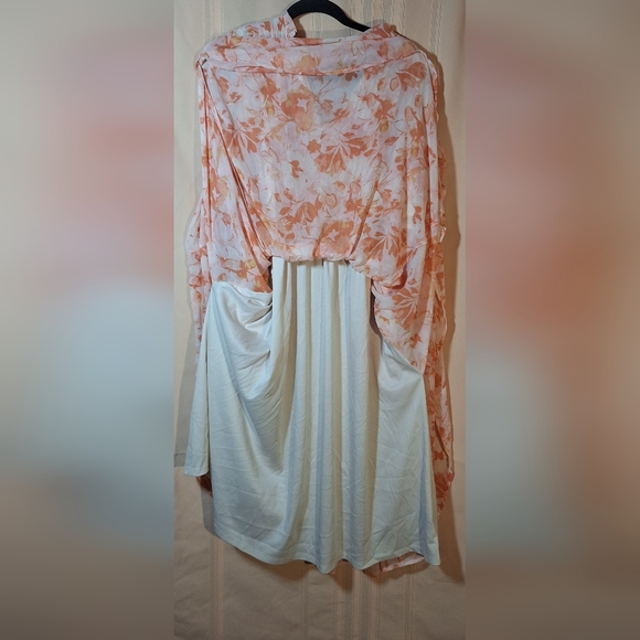 TORRID Peach Floral Midi Dress - Picture 3 of 6